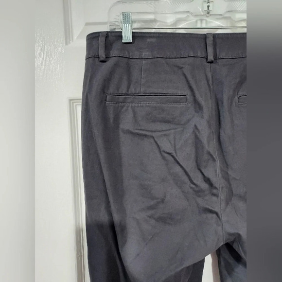 LOFT Oulet Dark Gray Skinny Ankle Pants in Size 12 - Picture 6 of 11
